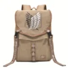 OneHeroSuits Attack On Titan Backpack The Wings Of Freedom Printed Animation Bag Ver.2 Accessories