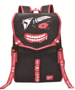 OneHeroSuits Tokyo Ghoul Backpack Ken Kaneki Face Printed Animation Bag Accessories