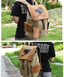 OneHeroSuits Fairy Tail Backpack Natsu Guild Symbol Printed Animation Creative Bag Accessories