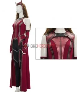 2021 New Scarlet Witch Cosplay Costume WandaVision OneHeroSuits 12 2021 New Scarlet Witch Cosplay Costume WandaVision OneHeroSuits