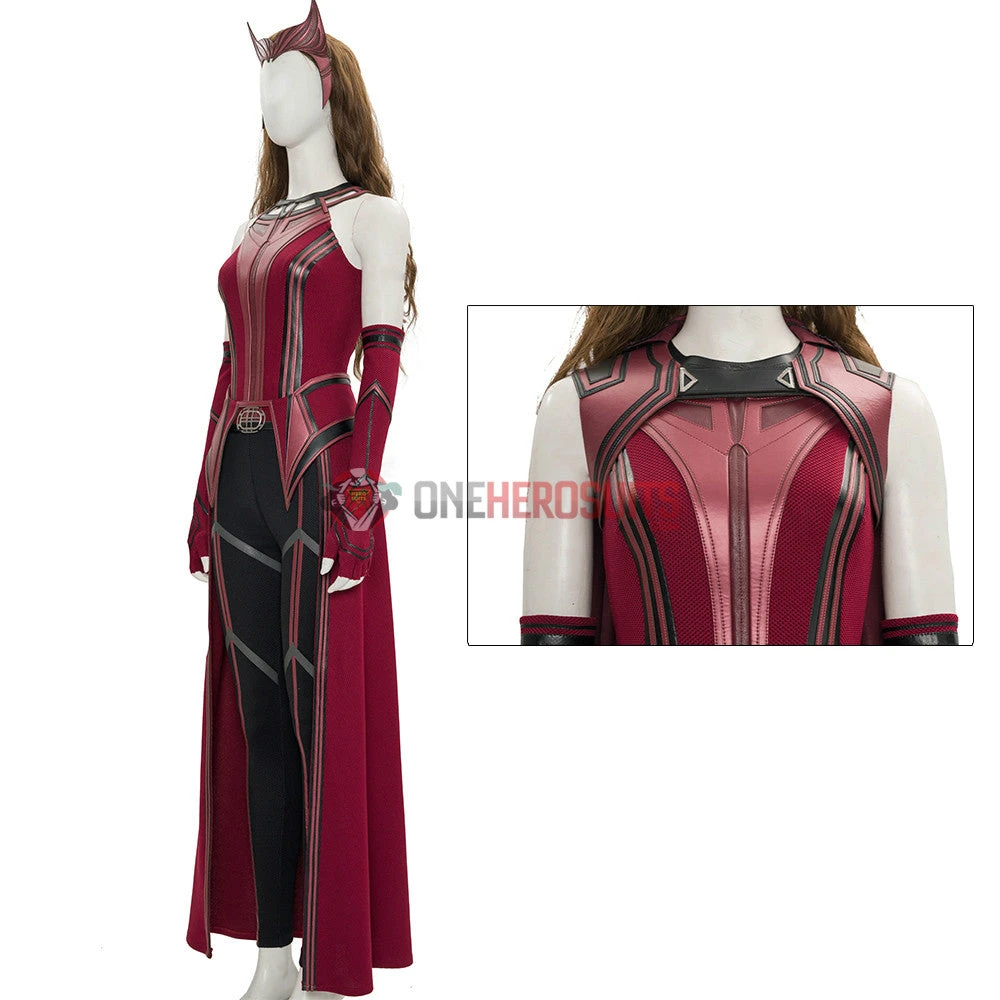2021 New Scarlet Witch Cosplay Costume WandaVision OneHeroSuits 5 2021 New Scarlet Witch Cosplay Costume WandaVision OneHeroSuits