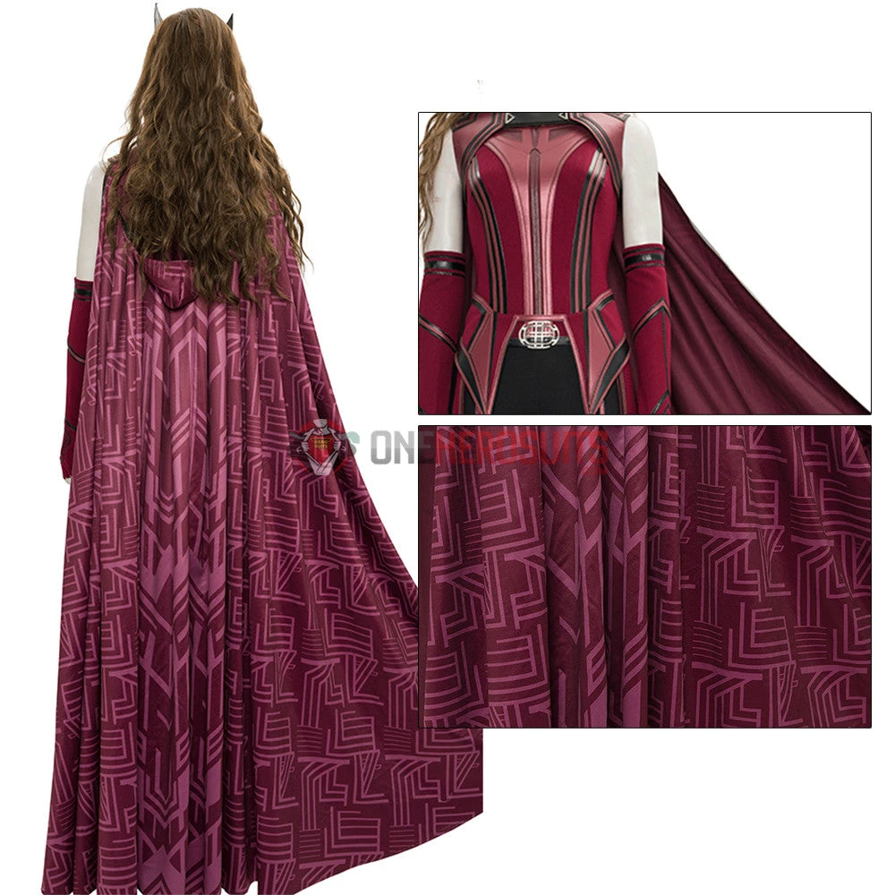 2021 New Scarlet Witch Cosplay Costume WandaVision OneHeroSuits 7 2021 New Scarlet Witch Cosplay Costume WandaVision OneHeroSuits