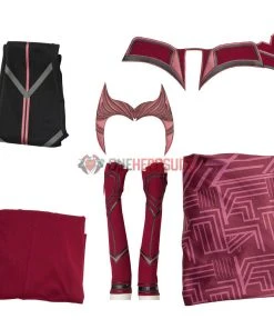2021 New Scarlet Witch Cosplay Costume WandaVision OneHeroSuits 17 2021 New Scarlet Witch Cosplay Costume WandaVision OneHeroSuits