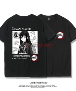 OneHeroSuits Demon Slayer Creative Print Anime T-shirt Nezuko/Tanjiro/Giyuu
