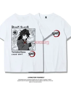 OneHeroSuits Demon Slayer Creative Print Anime T-shirt Nezuko/Tanjiro/Giyuu
