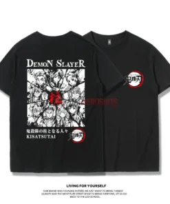 OneHeroSuits Demon Slayer Creative Print Anime T-shirt Nezuko/Tanjiro/Giyuu
