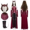 2021 New Scarlet Witch Cosplay Costume WandaVision OneHeroSuits