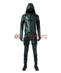 OneHeroSuits Costumes Green Arrow Oliver Queen Cosplay Costume Arrow Season 5 Suit