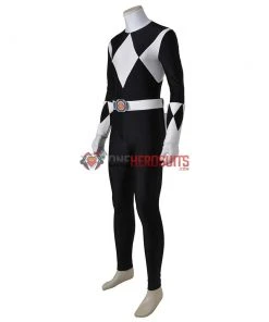 OneHeroSuits Black Ranger Cosplay Costumes Mighty Morphin Power Rangers Cosplay Suit