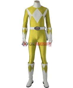 OneHeroSuits Costumes Yellow Ranger Male Cosplay Boots Mighty Morphin Power Rangers Cosplay Shoes