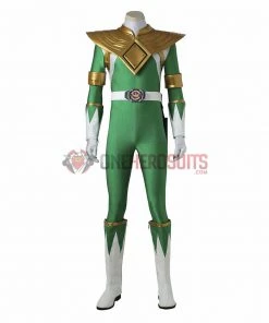 1herosuits Costumes Tommy Oliver Cosplay Boots Green Ranger Spandex Cosplay Shoes