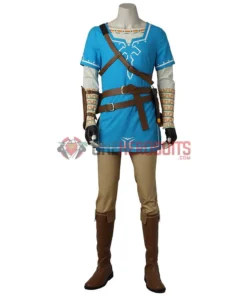 OneHeroSuits Link Blue Tunic Cosplay Costume The Legend Of Zelda Breath Of The Wild Suit