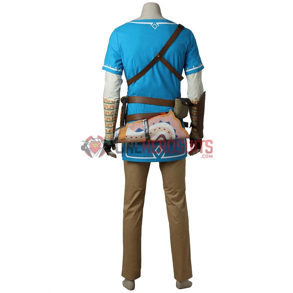 OneHeroSuits Link Blue Tunic Cosplay Costume The Legend Of Zelda Breath Of The Wild Suit 5 OneHeroSuits Link Blue Tunic Cosplay Costume The Legend Of Zelda Breath Of The Wild Suit