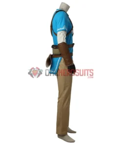 OneHeroSuits Link Blue Tunic Cosplay Costume The Legend Of Zelda Breath Of The Wild Suit 16 OneHeroSuits Link Blue Tunic Cosplay Costume The Legend Of Zelda Breath Of The Wild Suit