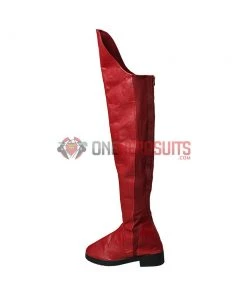 OneHeroSuits Costumes Supergirl Cosplay Shoes Female Classic Red SuperHero Boots