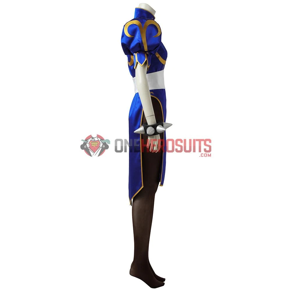 OneHeroSuits Chun Li Cosplay Costume Chinese Kung Fu Dress Up Street Fighter Suit 7 OneHeroSuits Chun Li Cosplay Costume Chinese Kung Fu Dress Up Street Fighter Suit