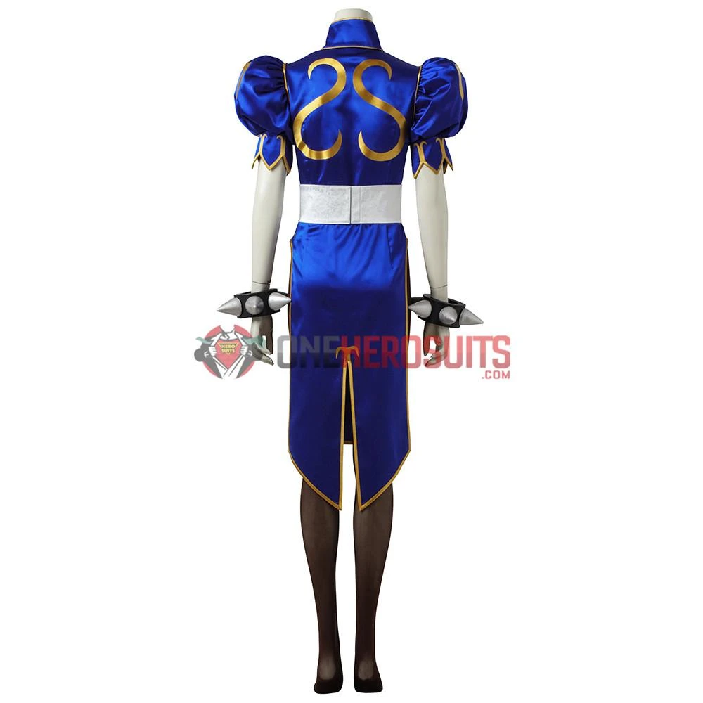 OneHeroSuits Chun Li Cosplay Costume Chinese Kung Fu Dress Up Street Fighter Suit 8 OneHeroSuits Chun Li Cosplay Costume Chinese Kung Fu Dress Up Street Fighter Suit