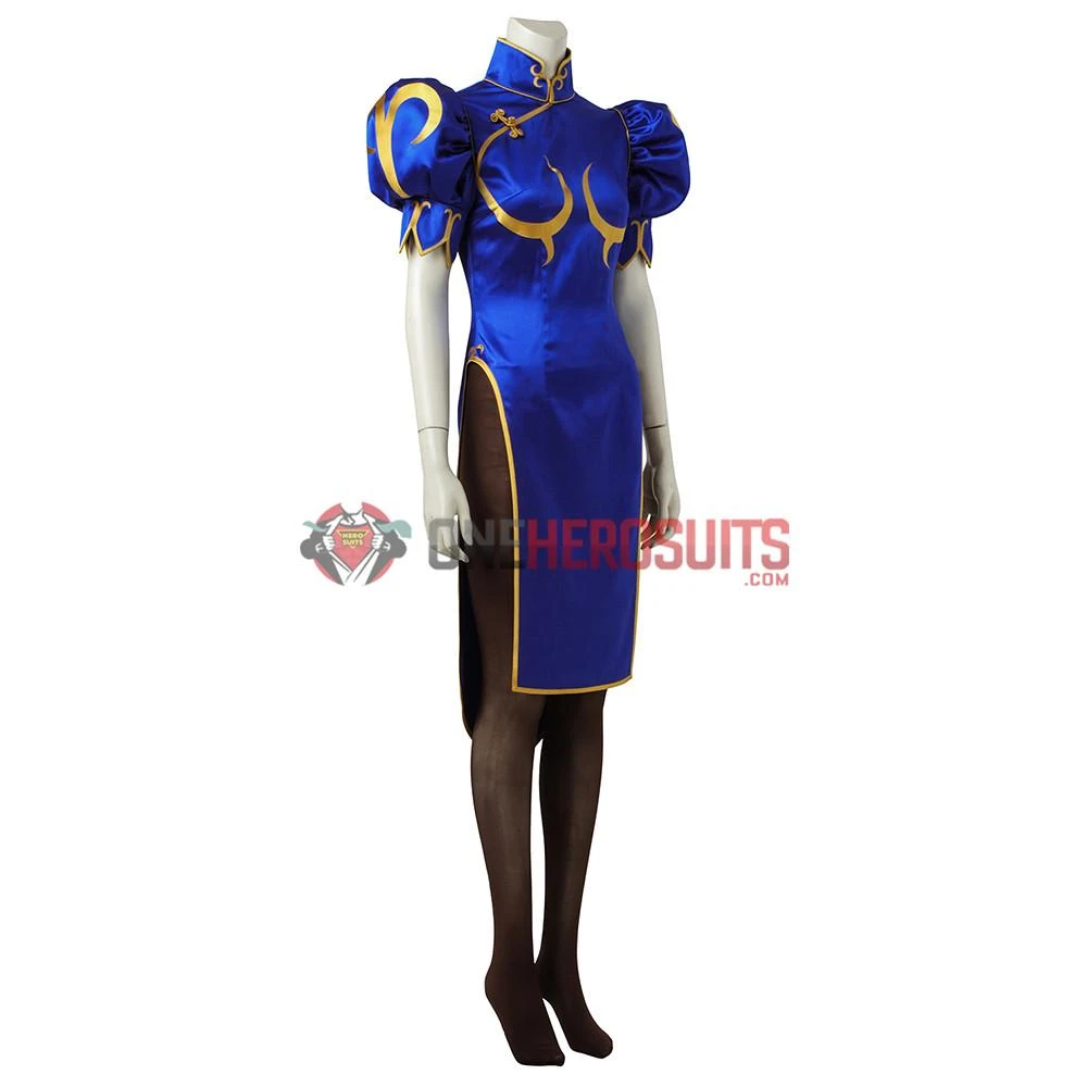 OneHeroSuits Chun Li Cosplay Costume Chinese Kung Fu Dress Up Street Fighter Suit 9 OneHeroSuits Chun Li Cosplay Costume Chinese Kung Fu Dress Up Street Fighter Suit