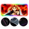 OneHeroSuits RGB Lighting Mouse Pad Rengoku Kyoujurou Infinity Train Painting