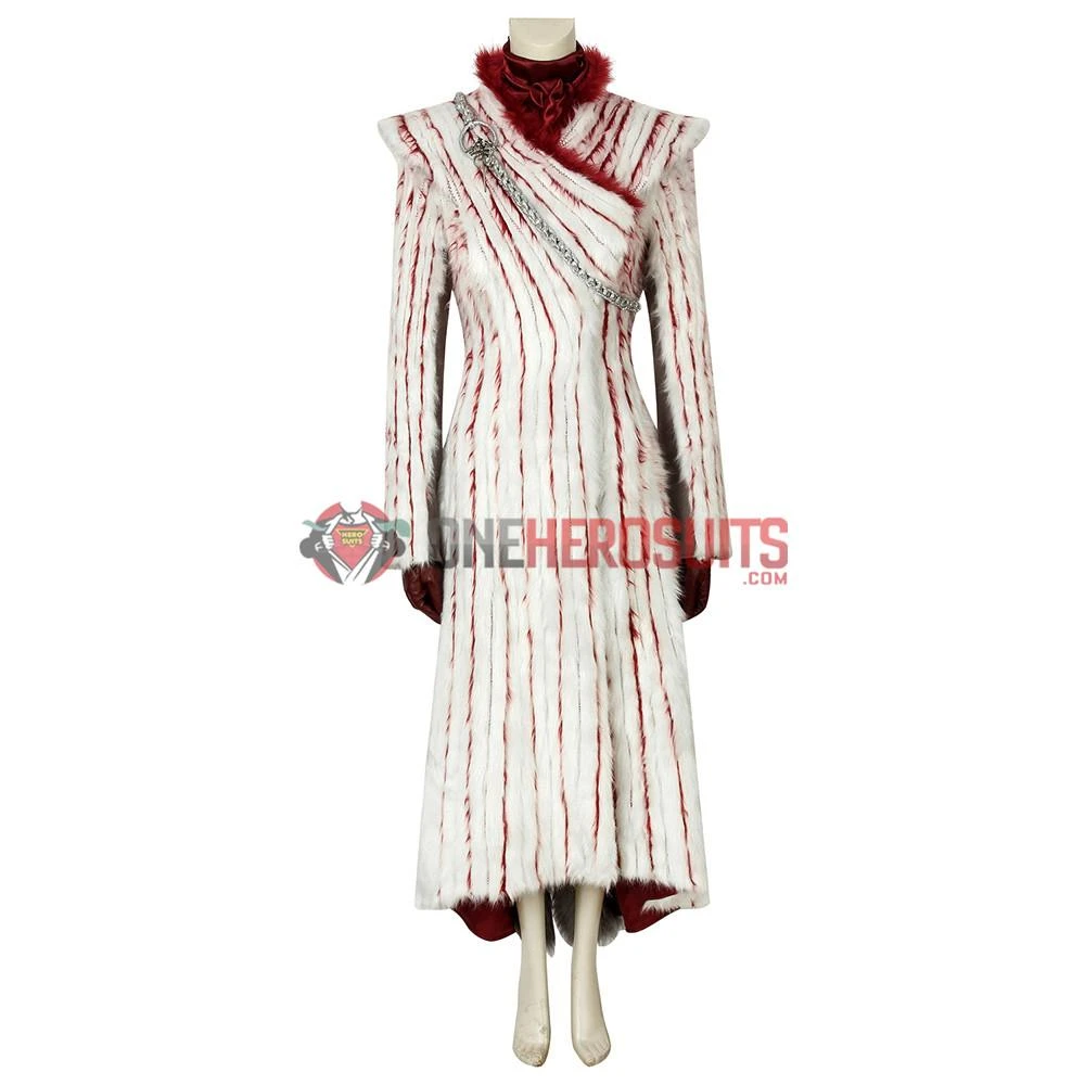 OneHeroSuits Daenerys Targaryen Cosplay Costumes GOT S8 Mother Of Dragons Cosplay Suit 8 OneHeroSuits Daenerys Targaryen Cosplay Costumes GOT S8 Mother Of Dragons Cosplay Suit
