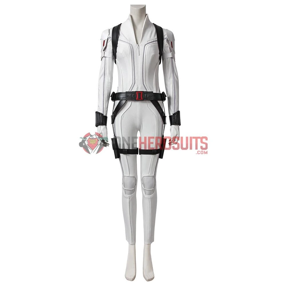 OneHeroSuits Black Widow White Cosplay Costumes Natasha Romanoff Cosplay Suit 4 OneHeroSuits Black Widow White Cosplay Costumes Natasha Romanoff Cosplay Suit