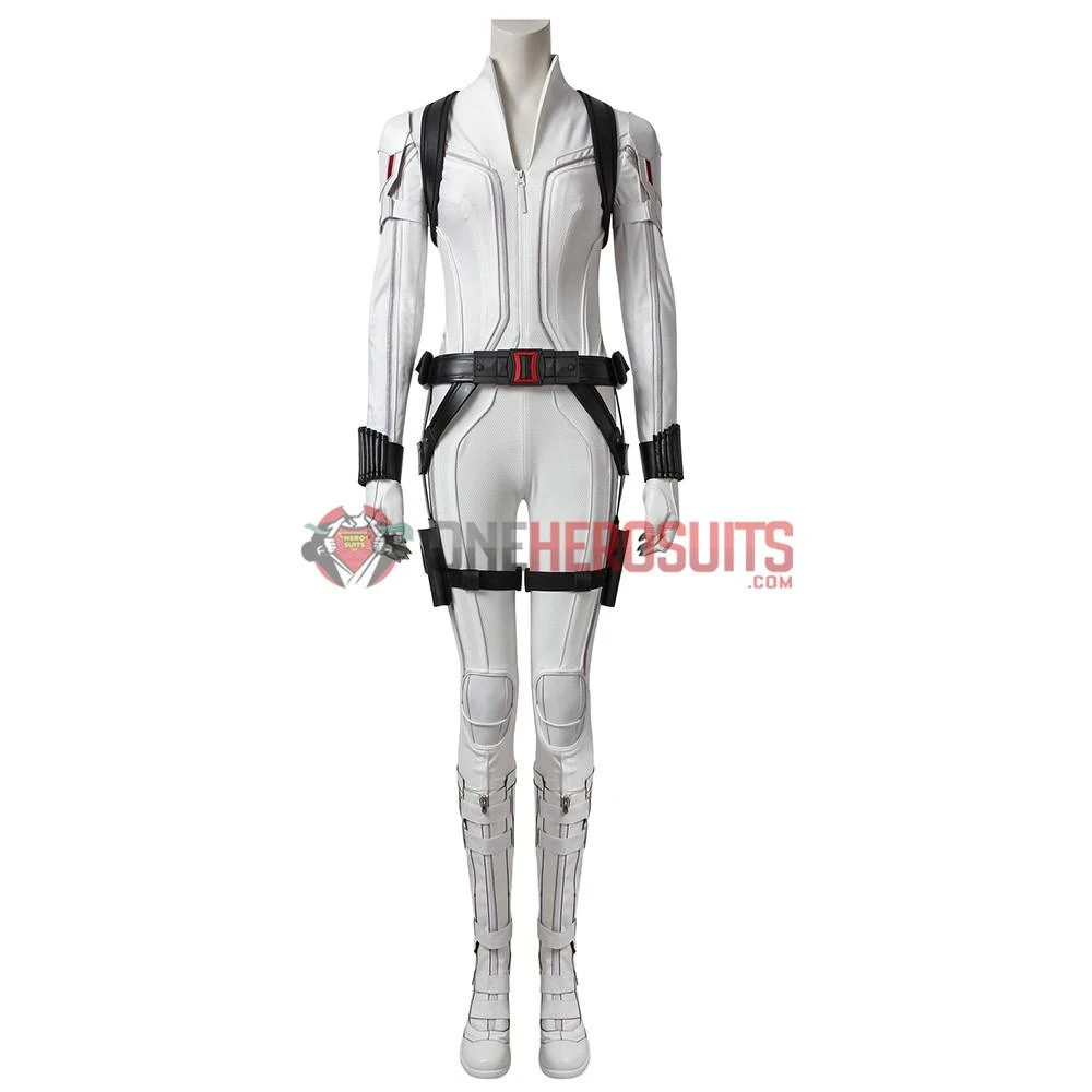 OneHeroSuits Black Widow White Cosplay Costumes Natasha Romanoff Cosplay Suit 6 OneHeroSuits Black Widow White Cosplay Costumes Natasha Romanoff Cosplay Suit