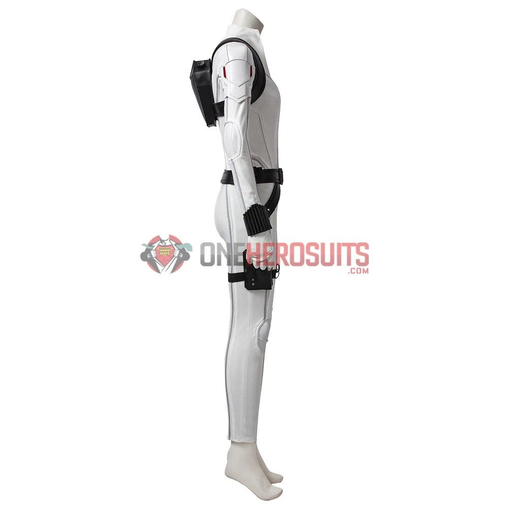 OneHeroSuits Black Widow White Cosplay Costumes Natasha Romanoff Cosplay Suit 9 OneHeroSuits Black Widow White Cosplay Costumes Natasha Romanoff Cosplay Suit