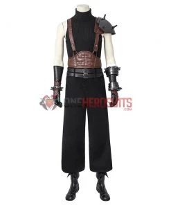 OneHeroSuits Cloud Strife Black Cosplay Costumes FFVII Remake Cosplay Suit