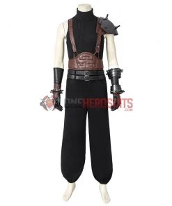 OneHeroSuits Cloud Strife Black Cosplay Costumes FFVII Remake Cosplay Suit