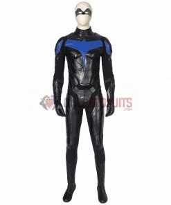 OneHeroSuits Titans Dick Grayson Cosplay Boots The Season 1 Nightwing Cosplay Shoes