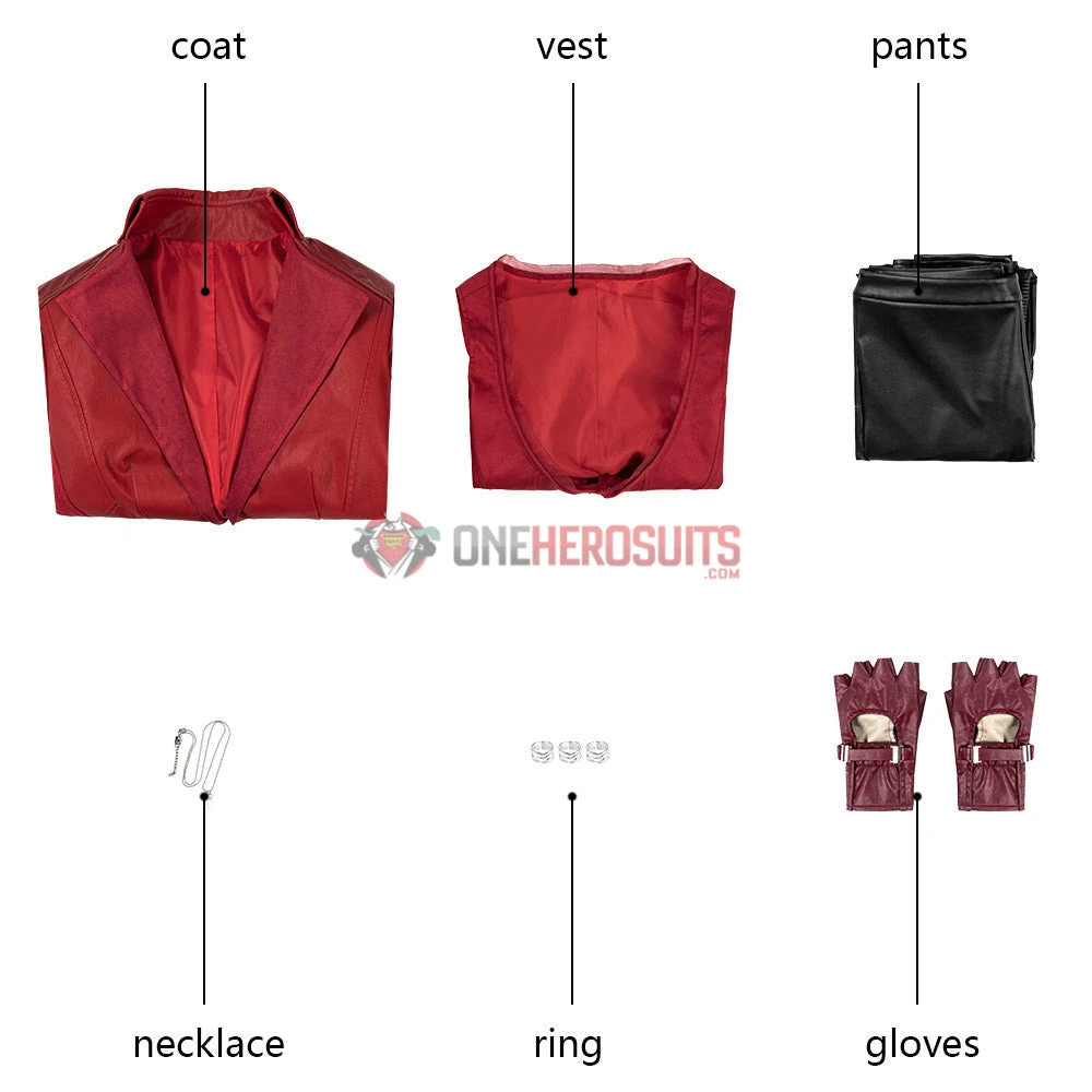 Costumes Avengers Endgame Scarlet Witch Cosplay Costume OneHeroSuits 11 Costumes Avengers Endgame Scarlet Witch Cosplay Costume OneHeroSuits