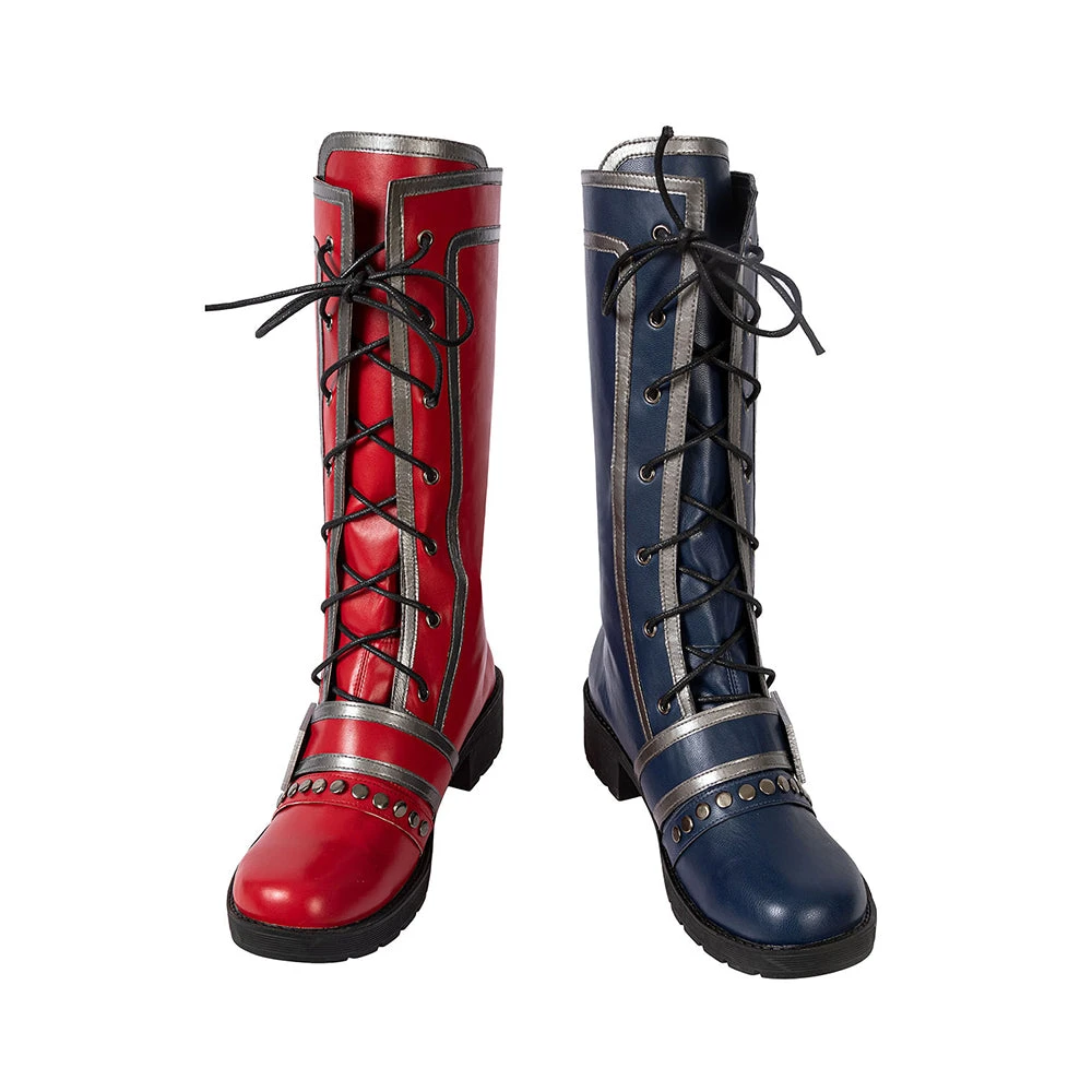 OneHeroSuits Harley Quinn Cosplay Boots Kill The Justice League Harley Quinn Shoes Costumes 3 OneHeroSuits Harley Quinn Cosplay Boots Kill The Justice League Harley Quinn Shoes Costumes
