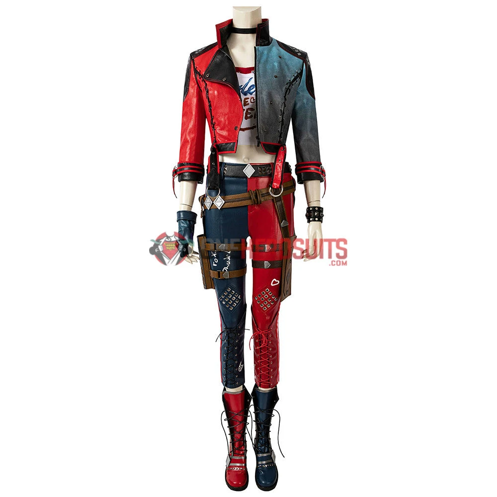 OneHeroSuits Harley Quinn Cosplay Boots Kill The Justice League Harley Quinn Shoes Costumes 5 OneHeroSuits Harley Quinn Cosplay Boots Kill The Justice League Harley Quinn Shoes Costumes