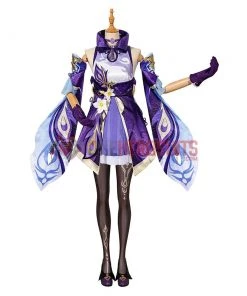 OneHeroSuits Keqing Genshin Impact Cosplay Costume Full Set With Cosplay Boots