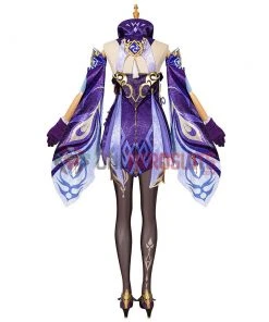 OneHeroSuits Keqing Genshin Impact Cosplay Costume Full Set With Cosplay Boots