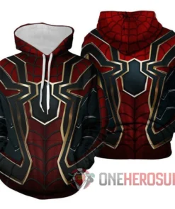 OneHeroSuits Cozy Hoodies Spider-man Hoodies Creative Printed Pullover Hooded Sweatshirt Collection