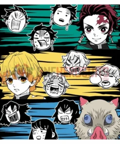 OneHeroSuits Demon Slayer Creative Print Anime Cotton T-shirt