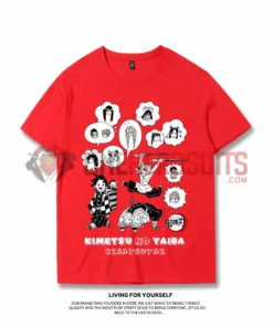 OneHeroSuits Demon Slayer Creative Print Anime T-shirt Nezuko/Tanjiro/Zenitsu