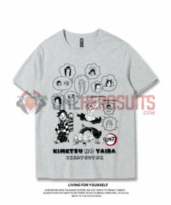 OneHeroSuits Demon Slayer Creative Print Anime T-shirt Nezuko/Tanjiro/Zenitsu