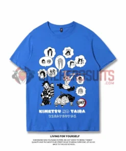 OneHeroSuits Demon Slayer Creative Print Anime T-shirt Nezuko/Tanjiro/Zenitsu