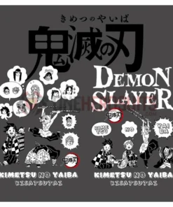OneHeroSuits Demon Slayer Creative Print Anime T-shirt Nezuko/Tanjiro/Zenitsu