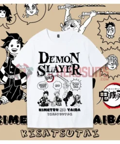 OneHeroSuits Demon Slayer Creative Print Anime T-shirt Nezuko/Tanjiro/Zenitsu