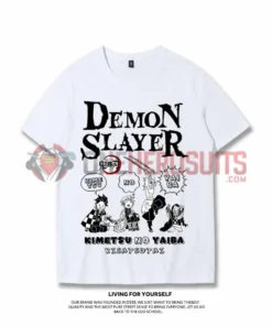 OneHeroSuits Demon Slayer Creative Print Anime T-shirt Nezuko/Tanjiro/Zenitsu