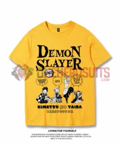 OneHeroSuits Demon Slayer Creative Print Anime T-shirt Nezuko/Tanjiro/Zenitsu