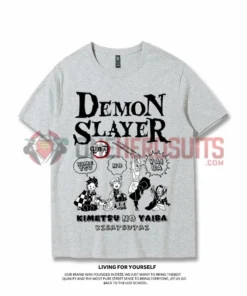 OneHeroSuits Demon Slayer Creative Print Anime T-shirt Nezuko/Tanjiro/Zenitsu