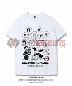 OneHeroSuits Demon Slayer Creative Print Anime T-shirt Nezuko/Tanjiro/Zenitsu