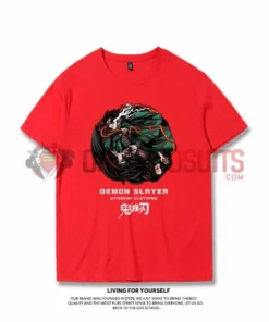 OneHeroSuits Demon Slayer Creative Print Anime T-shirt Tanjirou/Nezuko