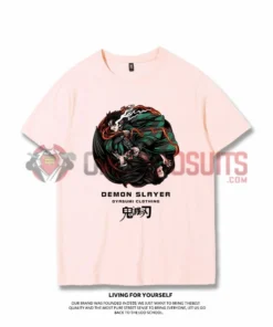 OneHeroSuits Demon Slayer Creative Print Anime T-shirt Tanjirou/Nezuko