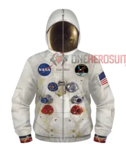 OneHeroSuits Kids Nasa Astronaut Creative 3D Printed Zip Hoodie 6 OneHeroSuits Kids Nasa Astronaut Creative 3D Printed Zip Hoodie