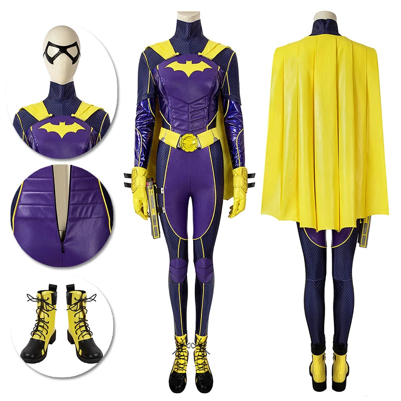 OneHeroSuits Batgirl Cosplay Costumes Gotham Knights BatGirl Purple Suit 3 OneHeroSuits Batgirl Cosplay Costumes Gotham Knights BatGirl Purple Suit